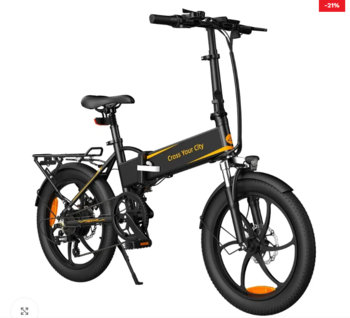 ADO A20 Foldable Electric Bike without throttle