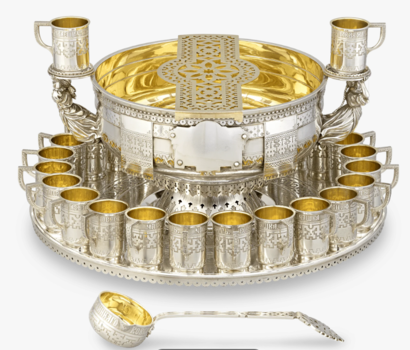 Russian Imperial Silver Punch Set from Czar Alexander III