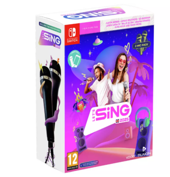 Let's Sing 2025 Nintendo Switch Game With 2 Mics