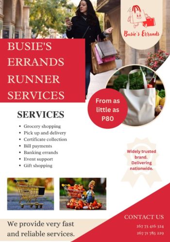 Busie Errands  runner services Gaborone