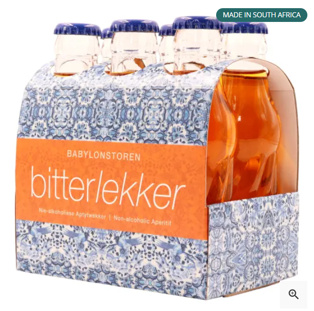 Babylonstoren BitterLekker Sparkling Non-Alcoholic Aperitif, Pack of 6