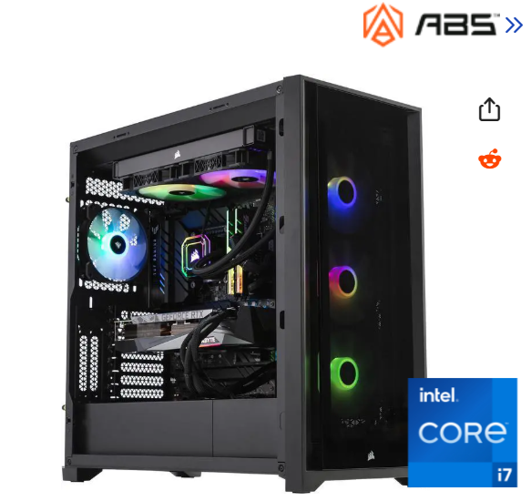 ABS Legend Gaming PC - Intel i7 12700K - GeForce RTX 3080 Ti - G.Skill TridentZ RGB 32GB (2x16GB) DD